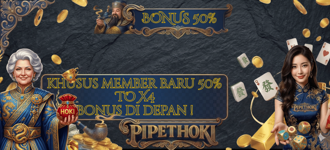 WELCOME BONUS NEW MEMBER 50%
